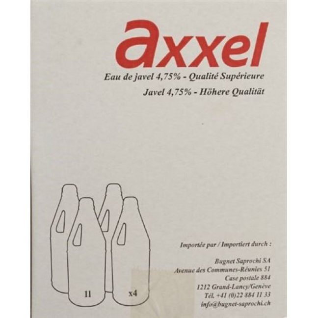 Axxel Javel Liquid 4,75% Classic Fl 1 lt