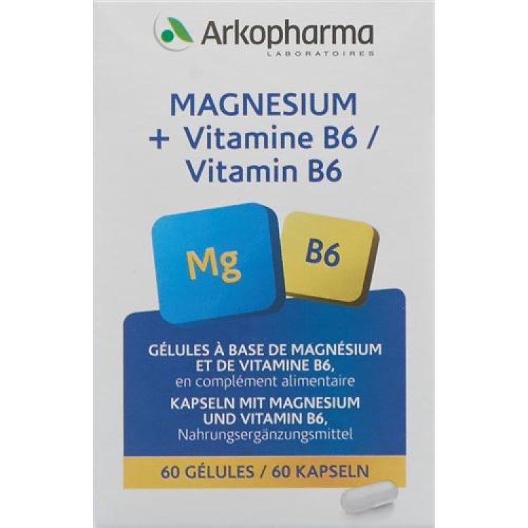 Arkovital Magnezium Vitamin B6 Kapsulalari 60 dona