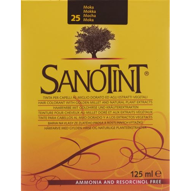 Sanotint ពណ៌សក់ mocha 25
