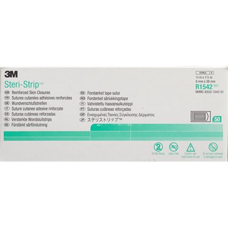 3M Steri Strip 6x38mm λευκό ενισχυμένο 50 x 6 τμχ