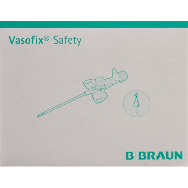 Vasofix Safety Pur IV cannula 20G 1.1x33mm pink 50 pcs