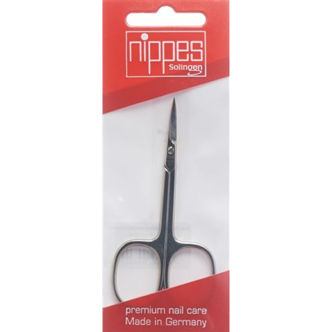 Nippes cuticle scissors 9cm pointed nickel-plated