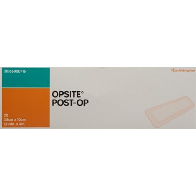 Medicazione in pellicola Opsite Post OP 35x10cm sterile 20 Btl