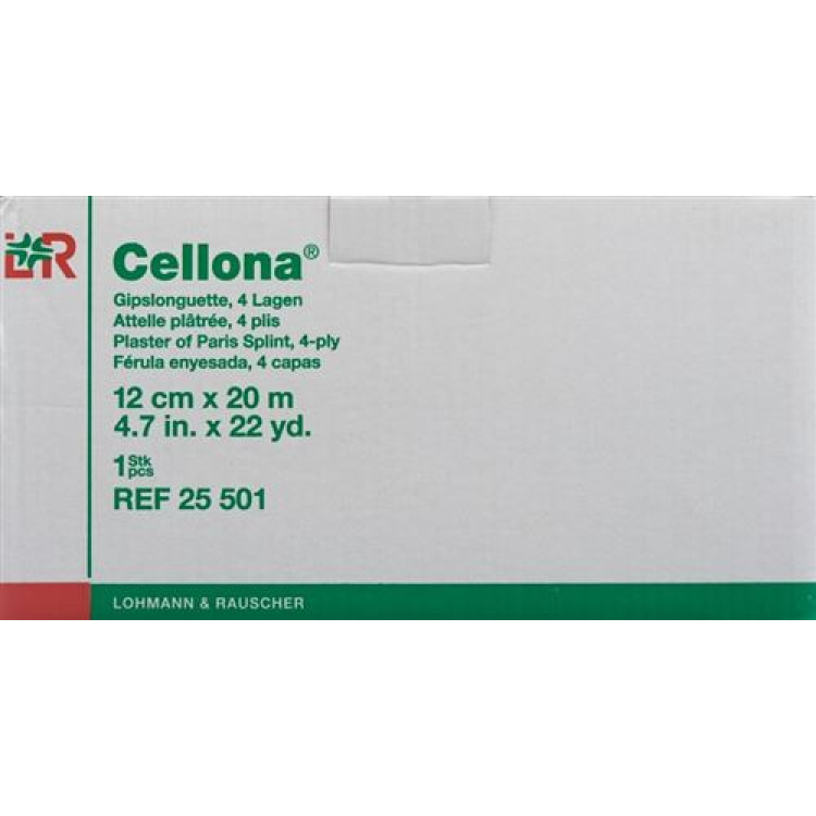 Лонгет Cellona 20mx12cm 4 слоя сгънат бял