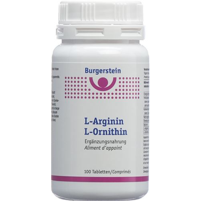 Burgerstein L-arginiini / L-ornitiini 100 tablettia