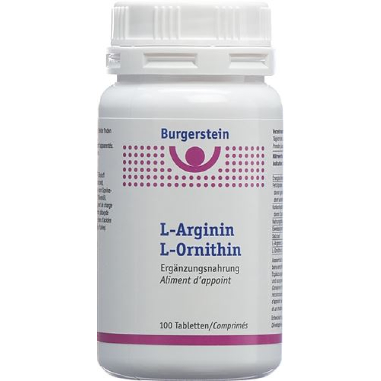 Burgerstein L-Arginine / L-Ornithine 100 viên