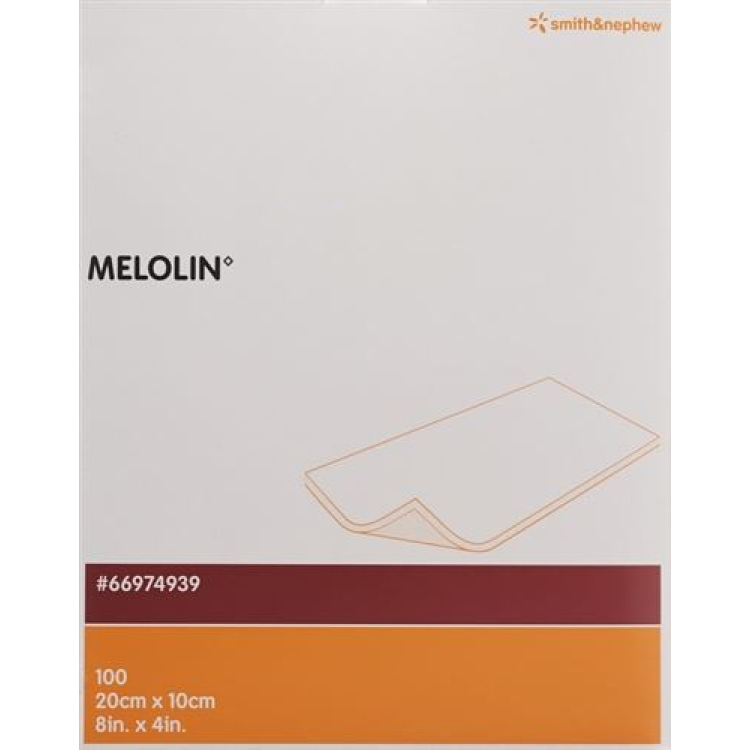 Melolin sår komprimerar 10x20cm sterila 100 påsar