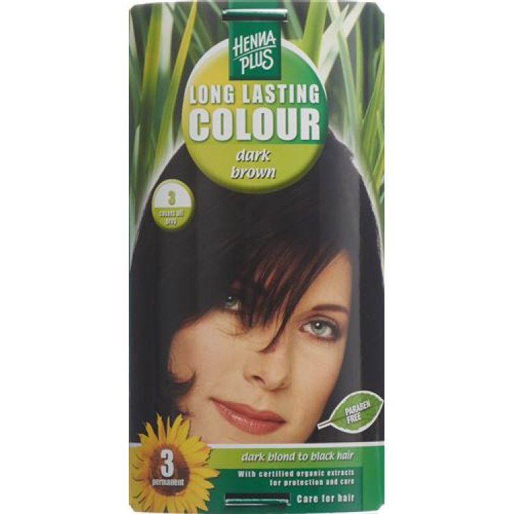 قهوه ای تیره HENNA PLUS Long Last Color 3