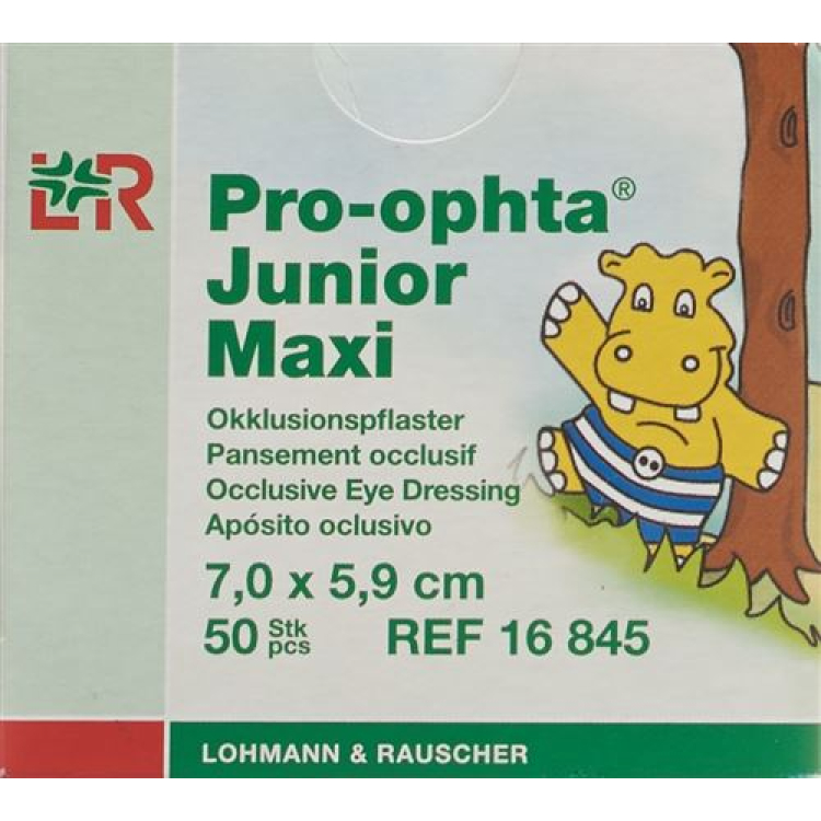 Pro Ophta Junior patchs oculaires maxi 7,0x5,9cm 5 pièces