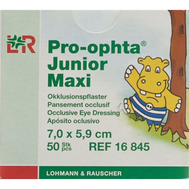 Pro Ophta Junior silmälaput maxi 7,0x5,9cm 50 kpl