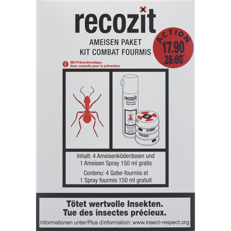 Recozit myrpack-kampanj med gratis spray