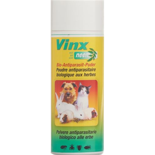 Vinx Neem pó antiparasitários pequenos animais 100g