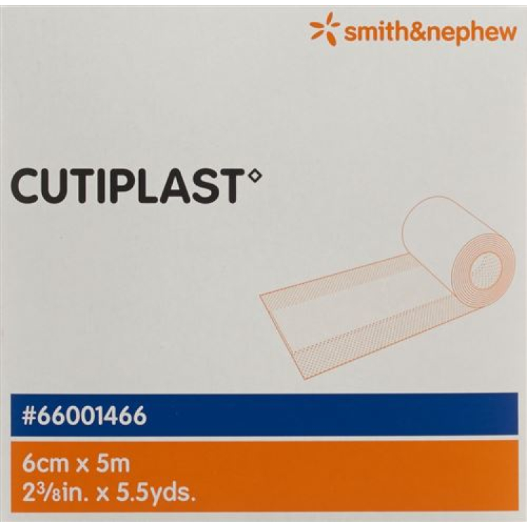 Cutiplast meter meter nonwoven Association 6cmx5m vit