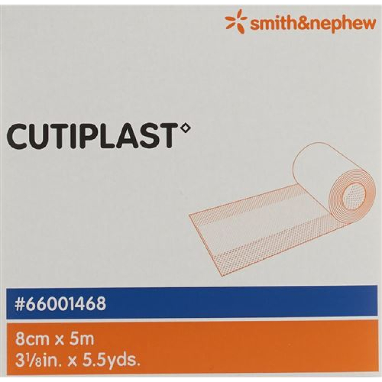 Cutiplast meter nonwoven Association 8cmx5m hvit