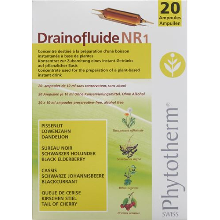 Drainofluide Nr 1 10ml 20 drinking ampoules