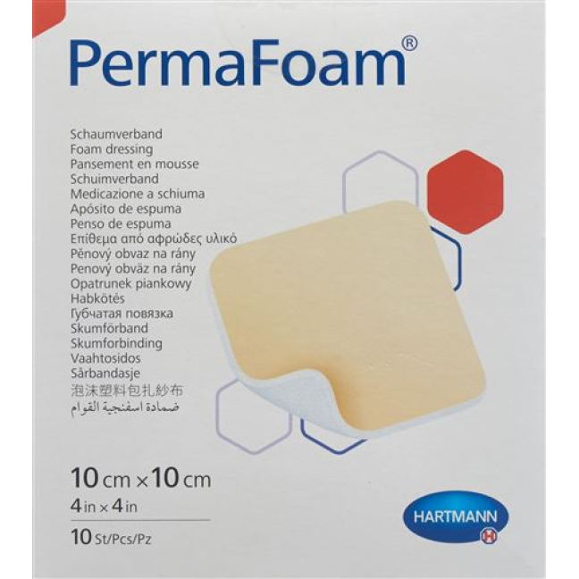 PermaFoam skumförband 10x10cm 10 st