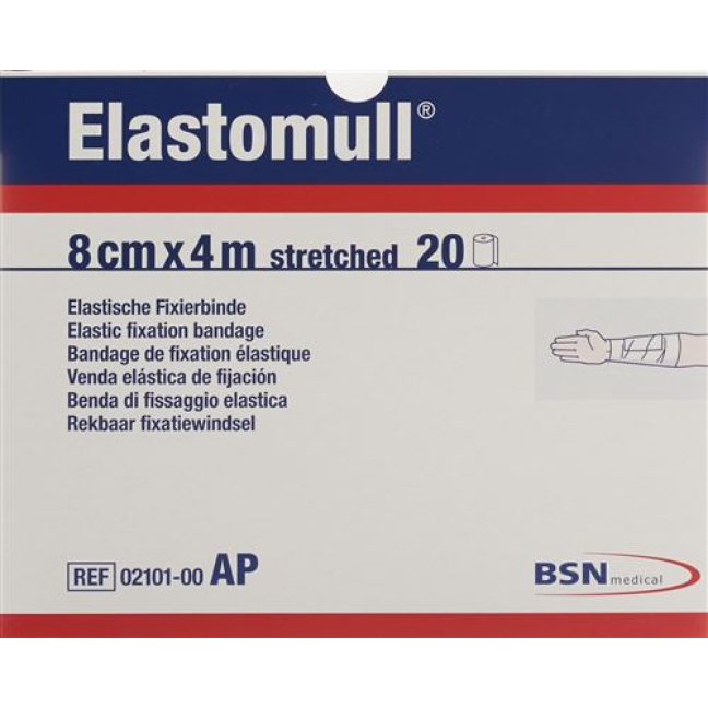 Bandage de gaze Elastomull blanc 4mx8cm 20 pcs
