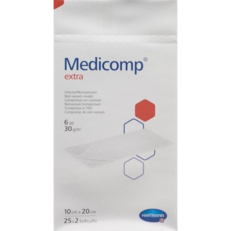 MEDICOMP EXTRA polar kompr 10x20cm st 25 torba 2 adet