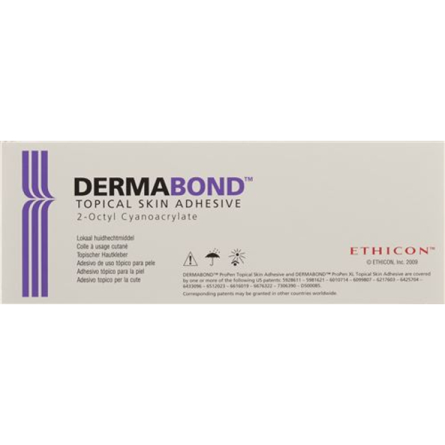 高粘度 Dermabond 皮肤粘合剂丙烯 6 x 0.5 毫升