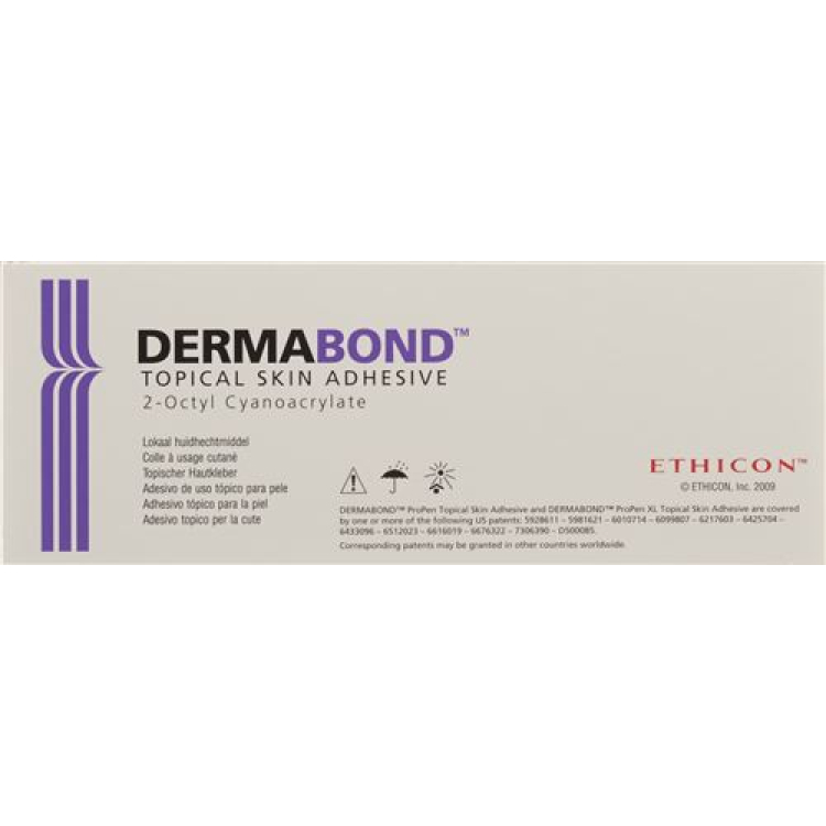 Adesivo de pele Dermabond de alta viscosidade propeno 6 x 0,5 ml