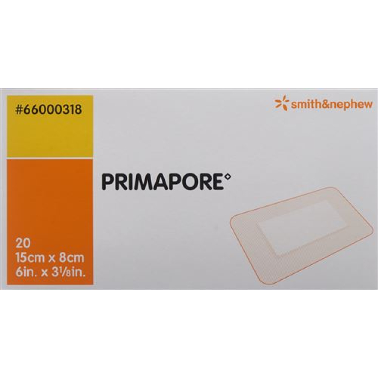 Primapore 상처 드레싱 15x8cm 멸균 20개