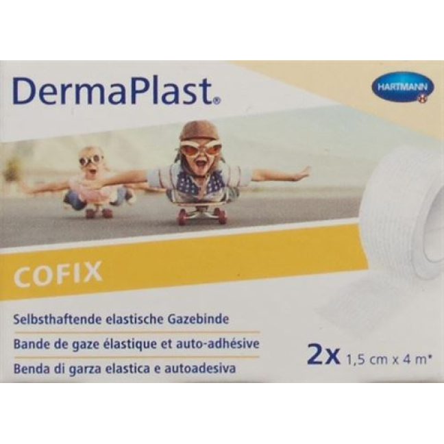 Comprare Dermaplast COFIX Benda di garza autoadesiva 1,5cmx4m Bianco (2  pezzi)