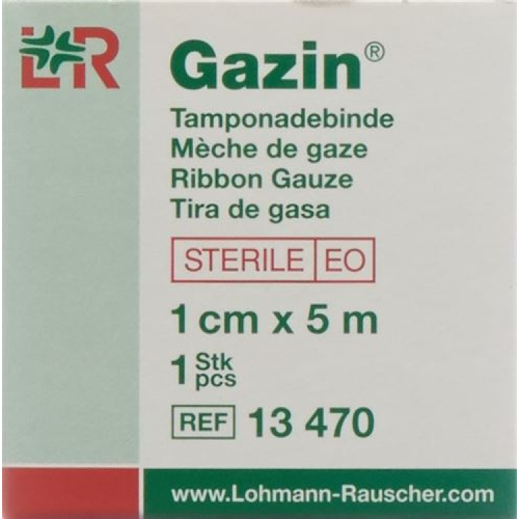 Gazin Tamponadebinden 1cmx5m סטרילי