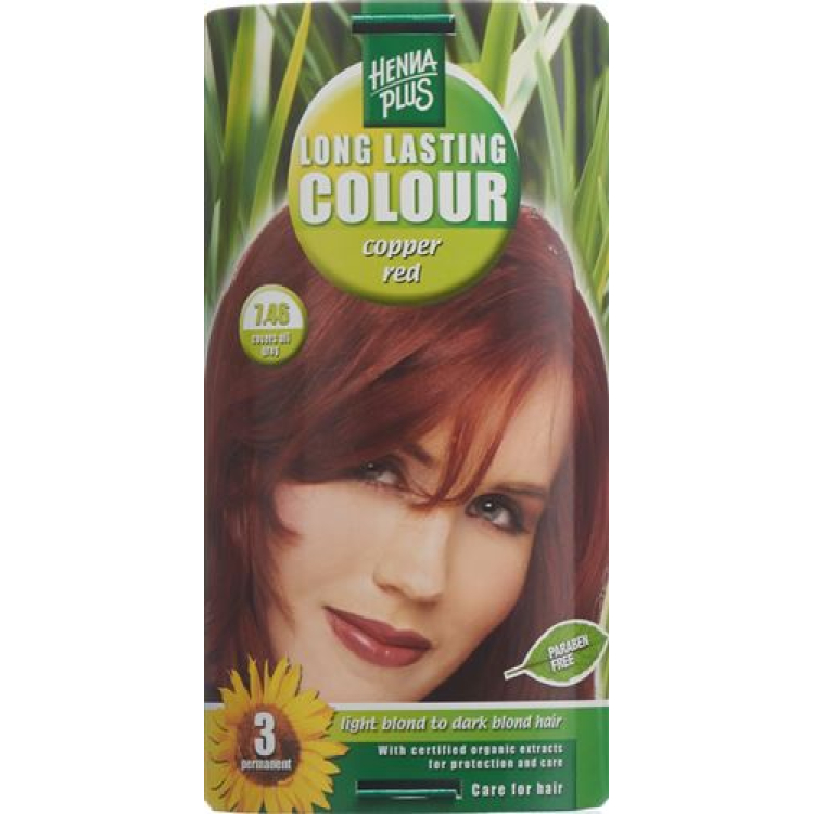 HENNA PLUS Long Last Color 7.46 պղնձե կարմիր