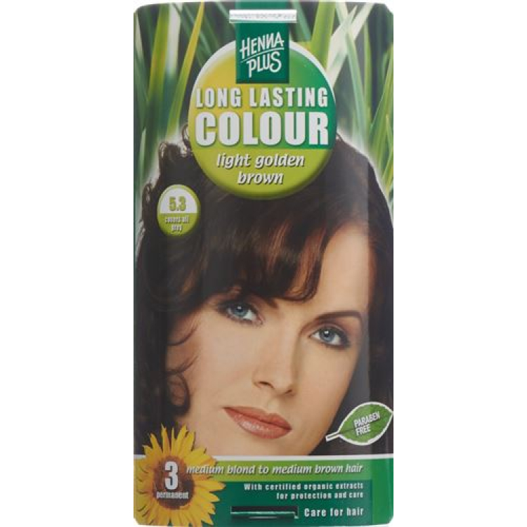 licht goudbruin HENNA PLUS Long Last Color 5.3