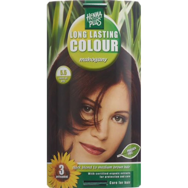 HENNA PLUS Langdurige Kleur 5.5 Mahonie