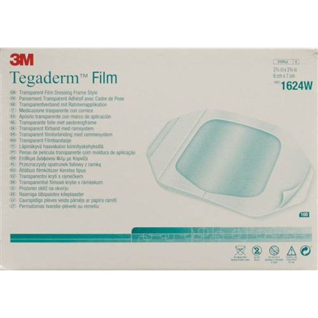 3M Tegaderm film transparent forbinding 6x7cm 100 stk
