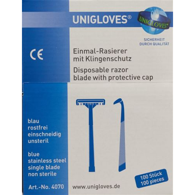 SEMADENI disposable razors single-edged unst 100 pcs