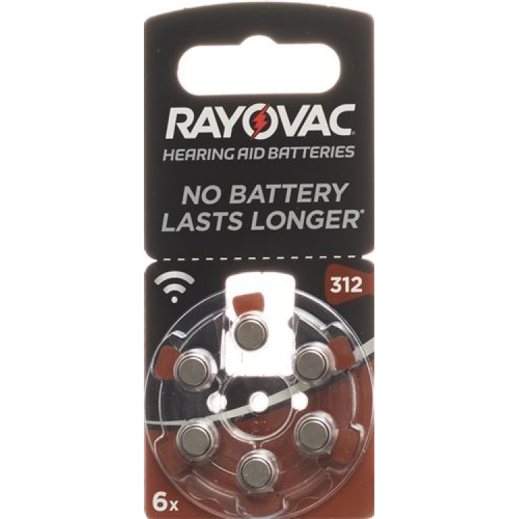 سمعک باطری Rayovac 1.4V V312 6 عدد