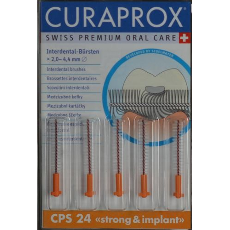 Curaprox CPS 24 interdental brush orange 5 buah