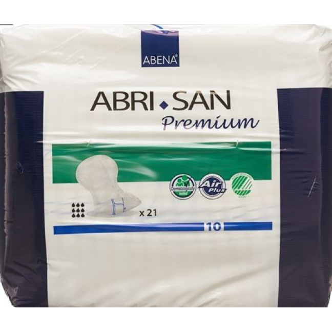 Abri-San Premium anatómiailag formázott betét Nr10 37x73cm kék S