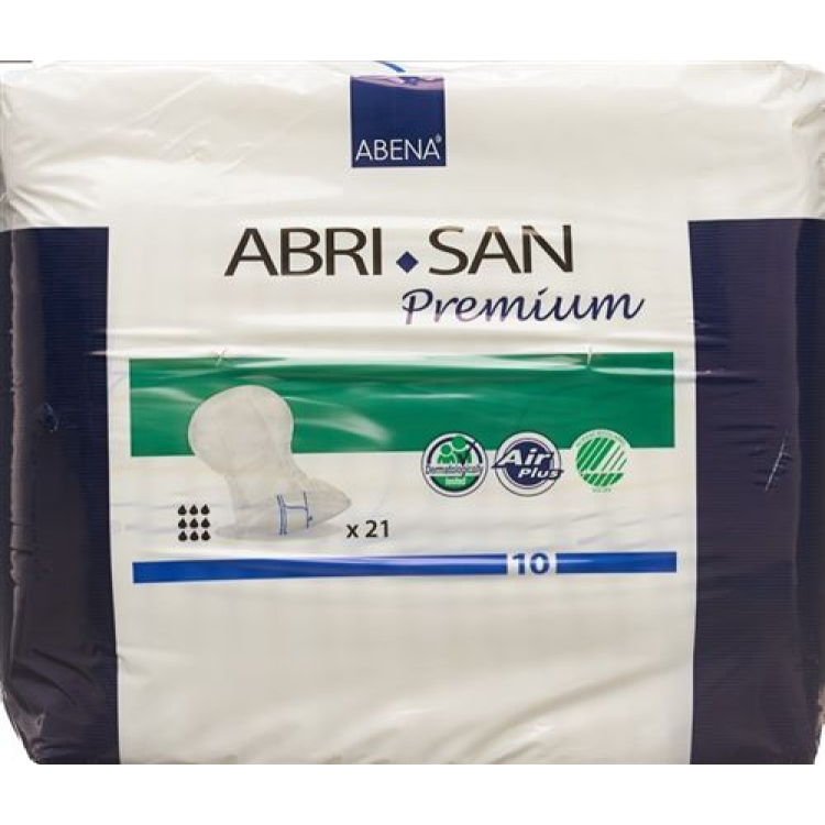 Abri-San Premium anatomically shaped insert Nr10 37x73cm blue S