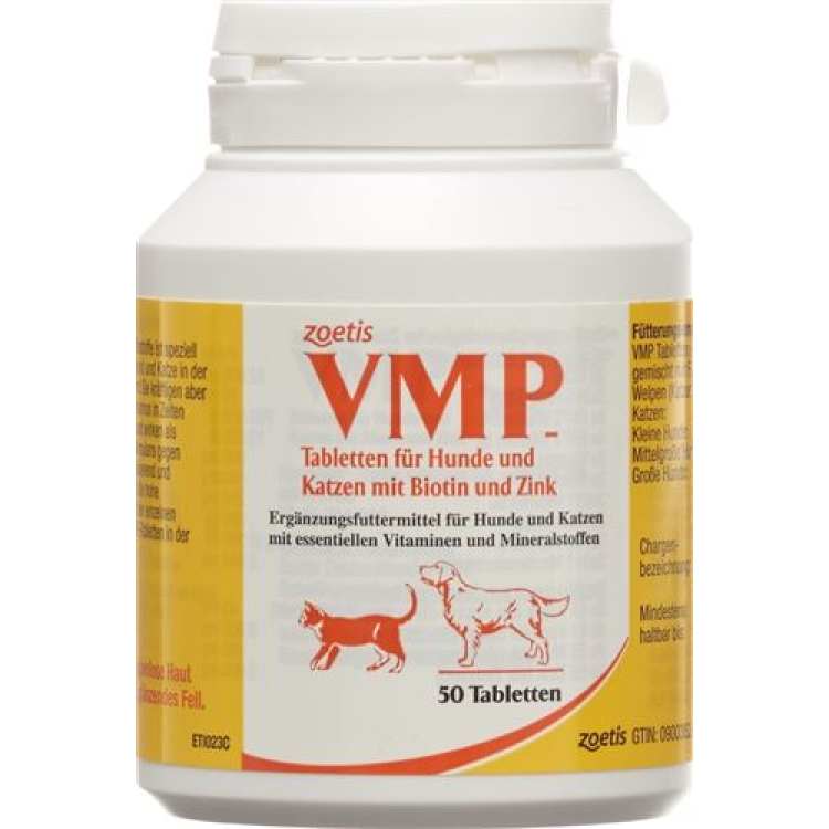 ថ្នាំគ្រាប់ VMP PFIZER សត្វឆ្កែ ឆ្មា ព្យាបាលសត្វ។ 50 ភី