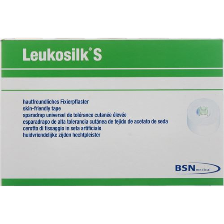 Лейкопластырь LEUKOSILK S 9.2мx5см белый 6 шт.