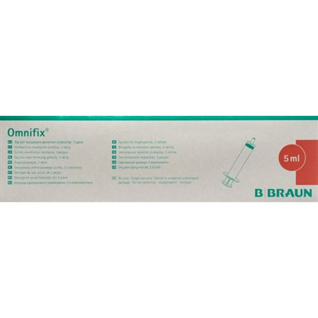 OMNIFIX syringe 5ml Luer latex-free 100 pcs