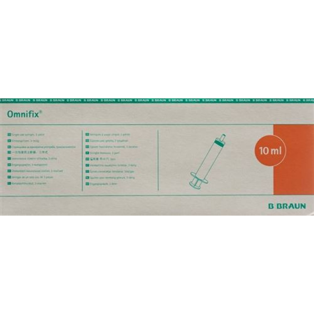 OmniFIX brizga 10 ml Luer brez lateksa 100 kos