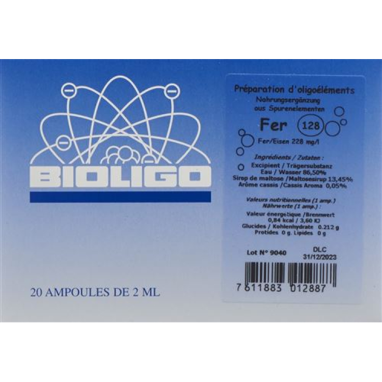 Bioligo Fer Lös 20 Ampère 2 ml