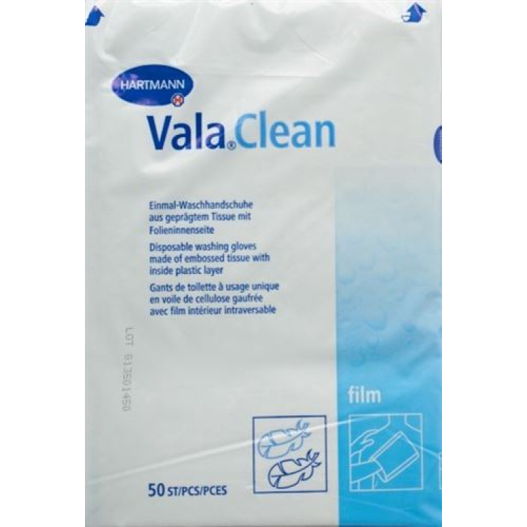 ValaClean film disposable wash mitt 50 pcs