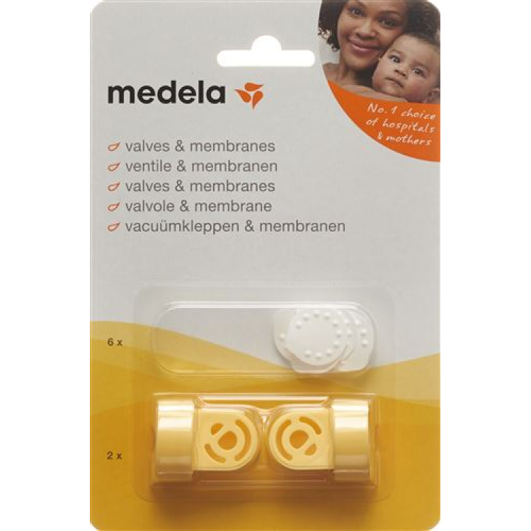 Rezervni del za ventile in membrane Medela