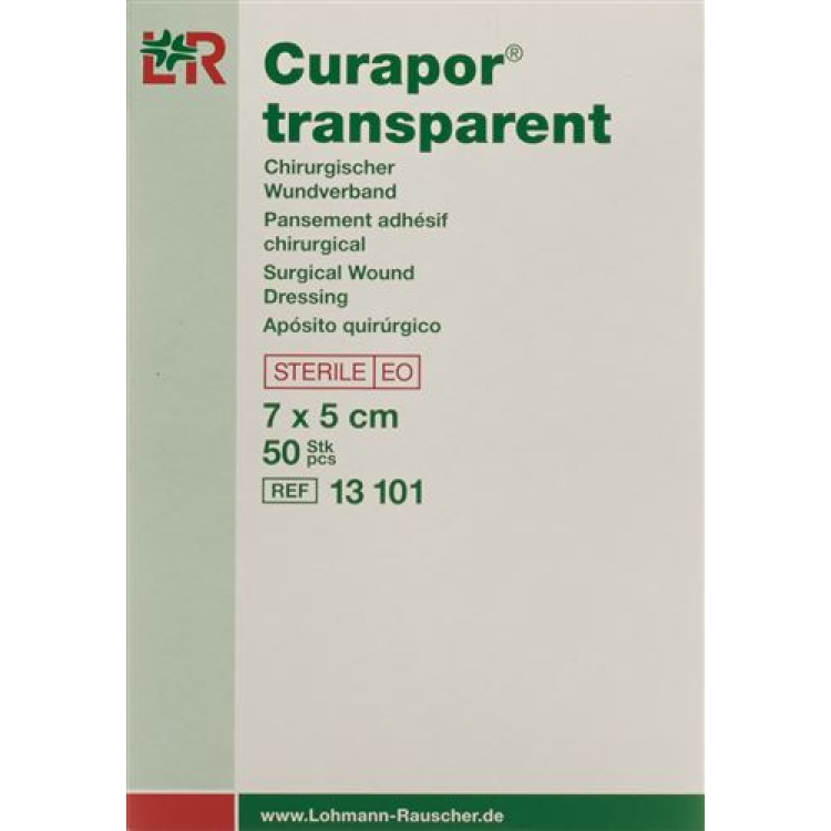 Curapor pansement 7x5cm transparent 50 Btl