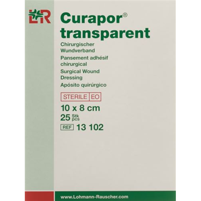 Medicazione Curapor 8x10cm trasparente 25 Btl