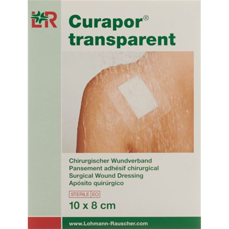 Curapor sårförband 8x10cm transparent 5 Btl