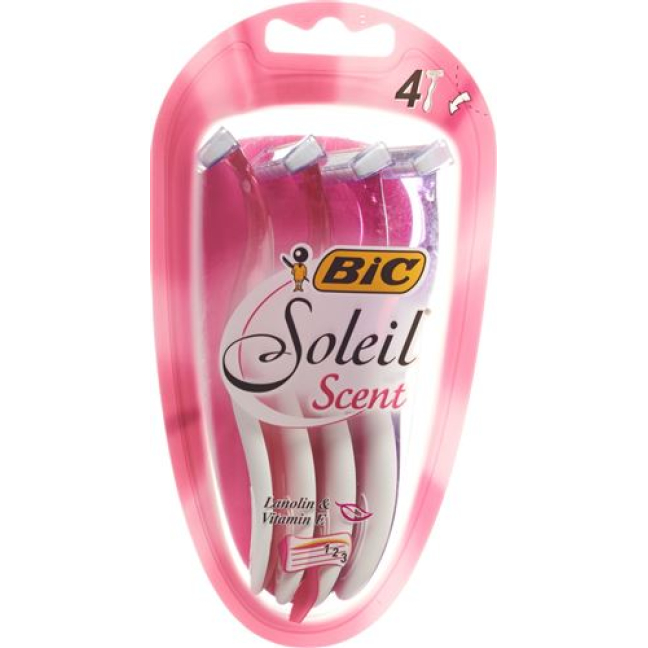 סכין גילוח 3 להבים BiC Soleil Scent לנשים עם מבושם