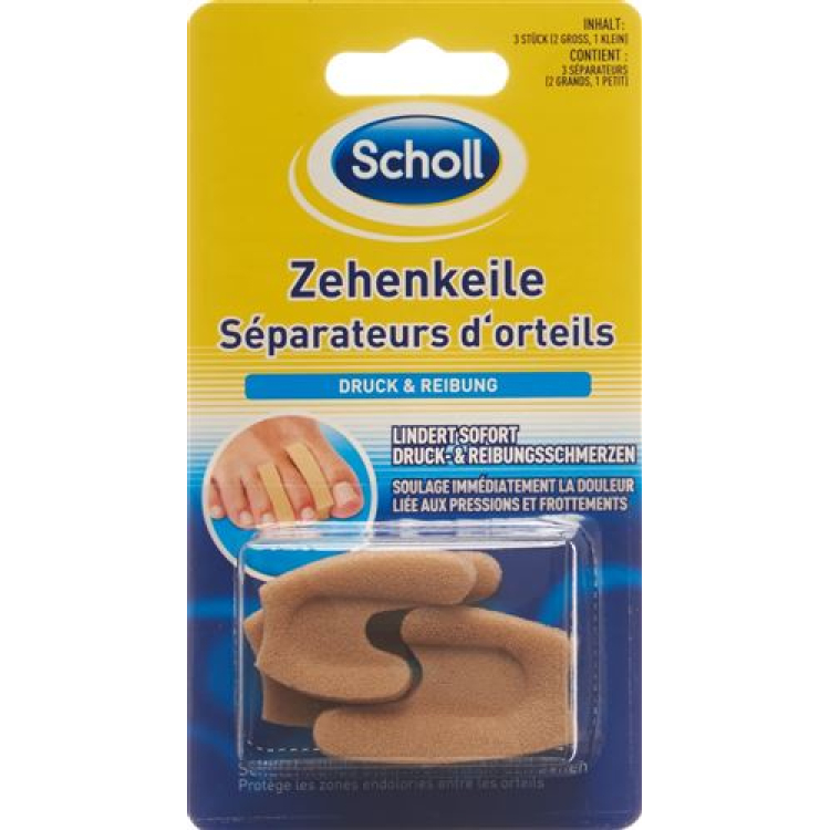 SCHOLL אצבעות טריזים 1 קטן / גדול 2