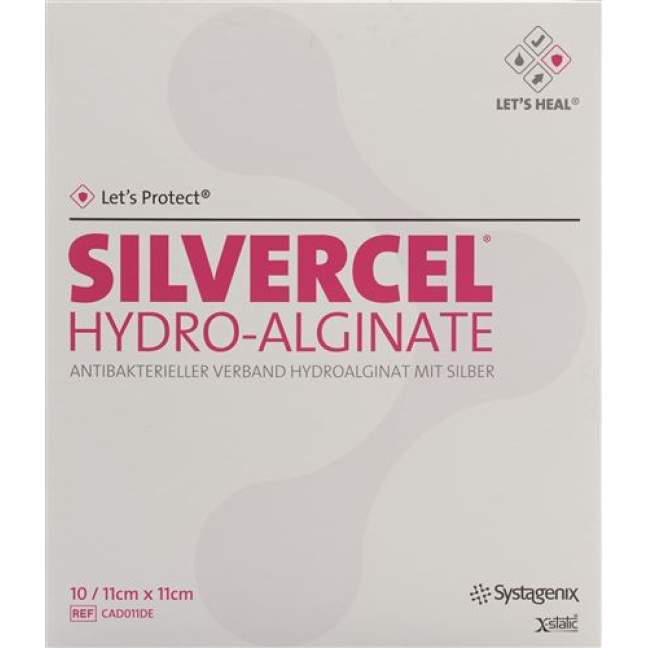 Kompresy hydroalginianowe Silvercel 11x11cm 10szt