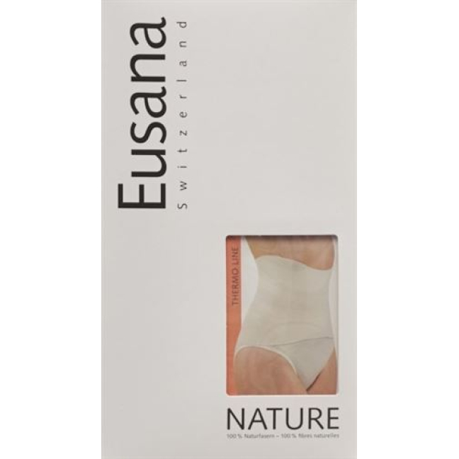 Eusana chauffe ceinture anatomique XL ivoire 100% soie